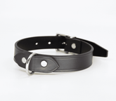 Love In Leather Unlined Italian Leather BDSM Collar Default Title Collars and Leads